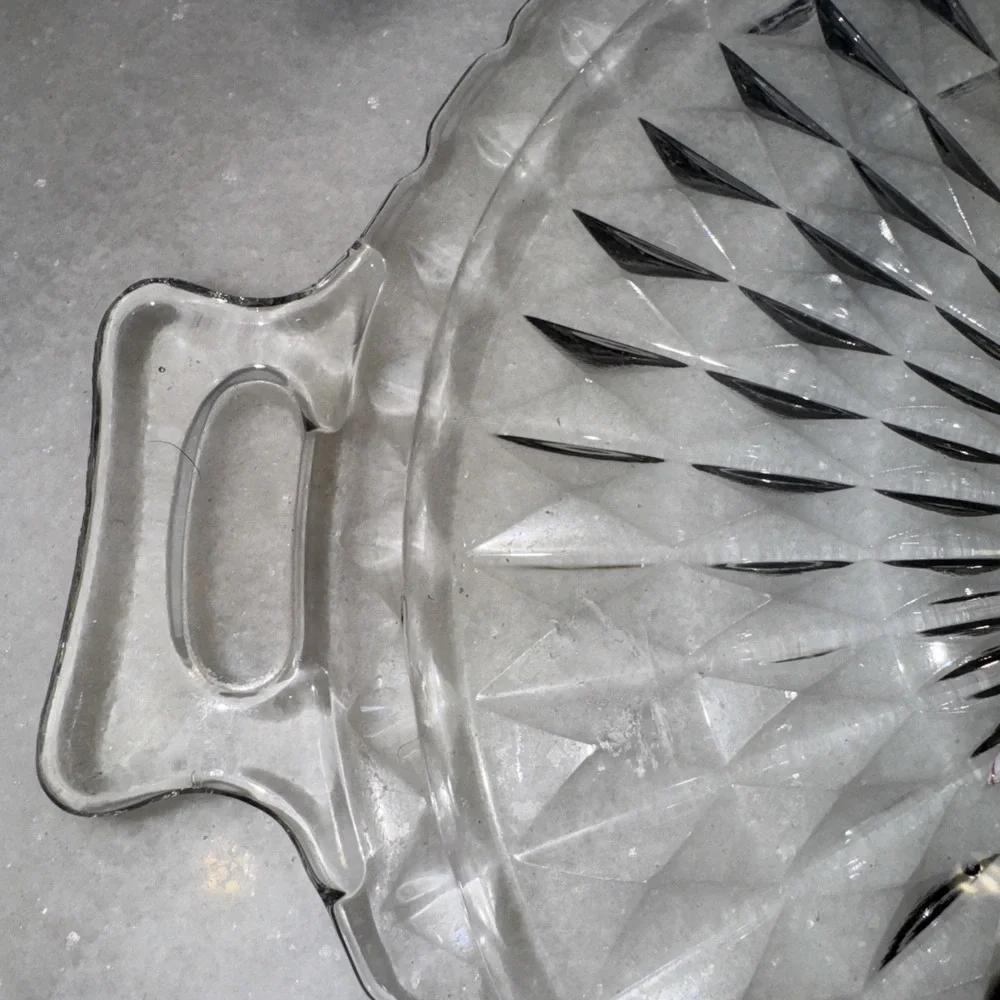 Jeannette‎ Glass Company Windsor Diamond Pattern Sandwich Plate